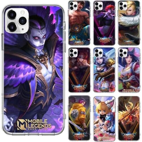 Game mobile legends Phone Case Transparent for iPhone 6 7 8 11 12 s mini pro X XS XR MAX Plus cover funda shell