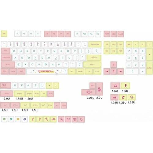 QX Height XDA-Liked keycap 146-key Macarons Color Style keycap Protector Dust cover Not fading For Mechanical Keyboard