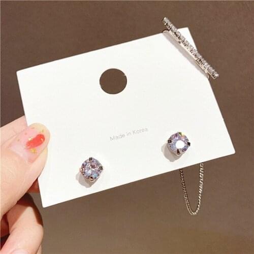 Earrings for Women Shimmering Crystal Earrings Asymmetrical Fashion Luxury Earrings Jewelry Accessories Wholesale