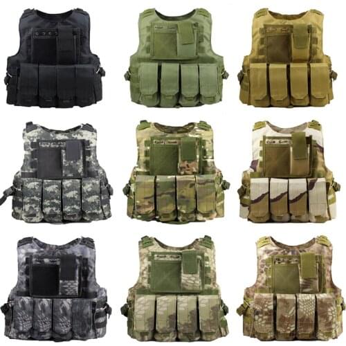Airsoft Military Clothes Tactical Vest Molle Combat Assault Steel Wire Vest Outdoor Paintball Camouflage Clothing Hunting Vest