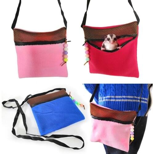 Pet Carrying Bag Small Pet Carrier Hamster Chinchilla Portable Breathable Travel Warm Bags Guinea Pig Carry Bag Outdoor Supplies