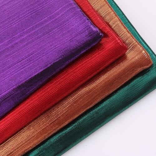 Stage Cosplay Fabric Shiny Lycra Stretchy Fabric Bronzing Costume Tilda Doll Tissue DIY Stage Dress 50*150cm