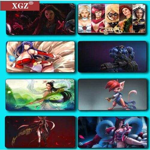 Xgz Frost Witch Personalized Mouse Pad Player Game Accessories Locking Desk XXL Keyboard PC CSGO Non-slip Rubber 40X90cm