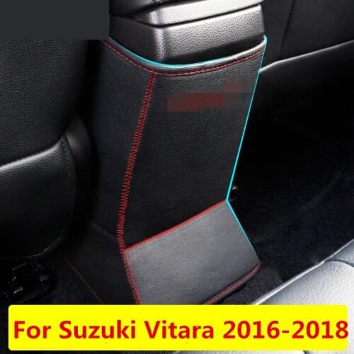 Rear armrest box anti-kick patch decorative molding car shape Interior decoration Auto Accessories For Suzuki Vitara 2016-2018
