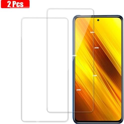2Pcs/Lot Screen Protector For Xiaomi Poco X3 Tempered Glass Poco X3 NFC Safety Film On Xiomi PocoX3 2020 Front Protective Glas