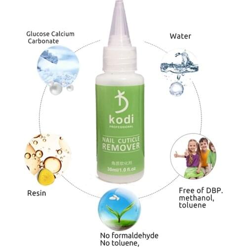Kodi 30ML Nail Cuticle Remover Softener Liquid Exfoliator Cuticle Oil Treatment Manicure Soften Dead Skin for Nails Care
