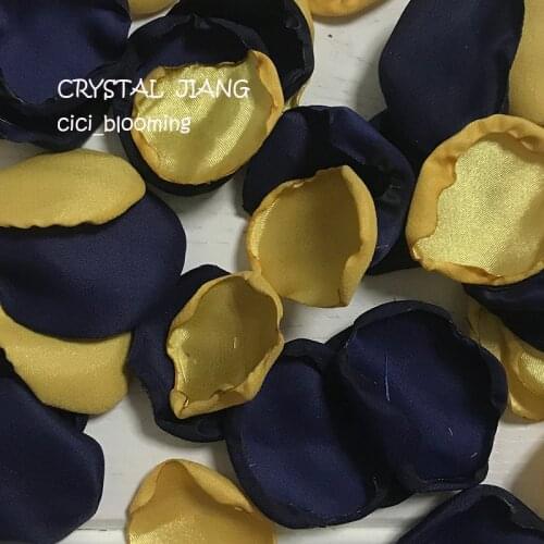 2020 Gold And Navy Color Rose Petals table decor Petals For Weddings Flower Girl Rose Petal