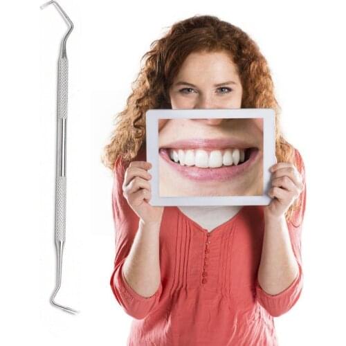 1PCS Steel Double Ends Dentist Teeth Clean Hygiene Probe Hygiene Explorer Tool Pick Dental Dental Hook Tools Products V4T3