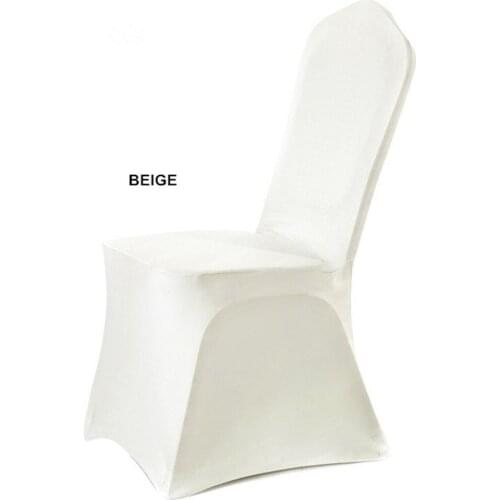 1PC Stretch Chair Covers for Weddings Elastic Seat Covers Dining Room White Pink Red Banquet Party Hotel Spandex Chair Cover