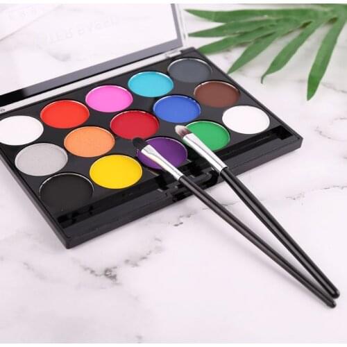 15Colors Non Toxic Water-soluble Body Pigments Makeup Face Painting Kit Template PXPA