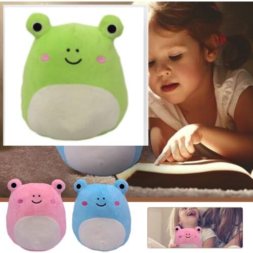 3pcs 20cm Cute Frog plush pillow stuffed down cotton kids toys kawaii smile frogs dolls for children birthday gift Sleep Pillow