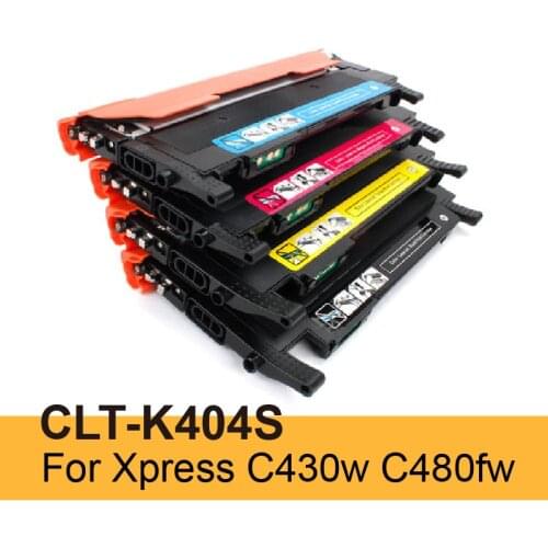 4color Toner cartridge Suitable for Samsung CLT-K404S C430W C480W SL-C432 C433W C480FW C480FN C482 C483 C430X C43X C48