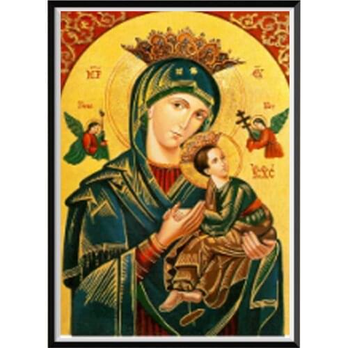 5D diamond painting religious painting, handmade crafts, wall decoration, cross stitch, round diamond