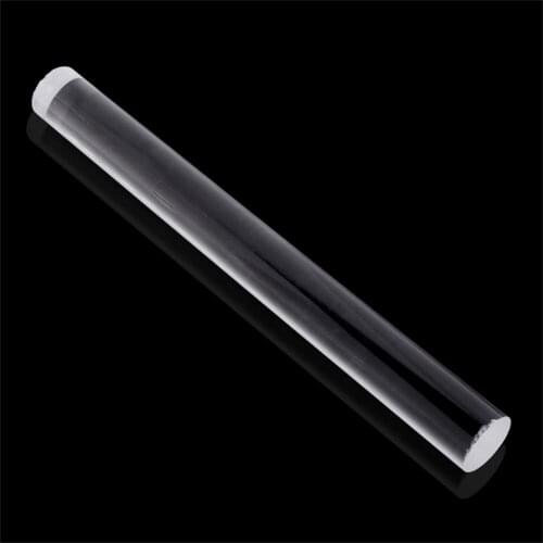 Acrylic 2cm*20cm Transparent Solid Roll Clay Rolling Fondant Baking Pastry Roller W215