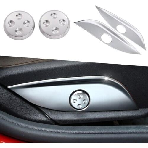 Car ABS Chrome Seat Adjust Switch Button Cover Panel Trim for Mercedes Benz GLC/CLS/E/C Class W205 W212 W213 Part Accessories