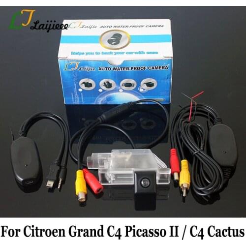 Car Parking Camera For Citroen Grand C4 Picasso MK2 2013~Present / RCA AUX Interface Wireless HD Night Vision Rear View Cameras