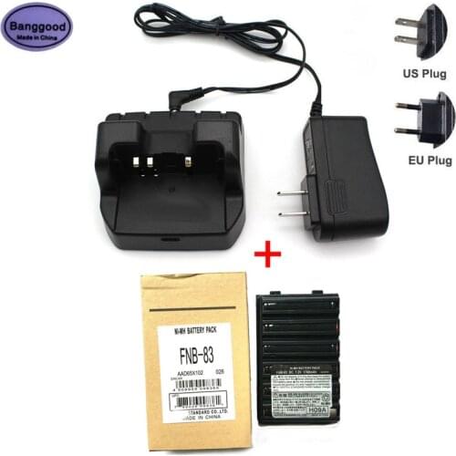 CD47 Rapid Dock Charger + FNB-83 7.2V 1700mAh Ni-MH Battery for YAESU FT60R FT-270R VX-160 VX-168 VX-180 VX-210 VXA-220 Radio