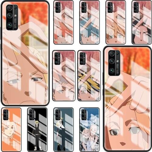 Tokyo Revengers Anime Tempered Glass Phone Case For Honor 20 Pro 8X 10 Lite 9X 30 Pro Plus Fundas Back Cover Bag Housing