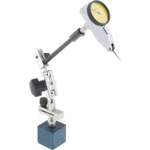 Precision Dial Test Indicator Gauge & Flexible Magnetic Base Stand Holder