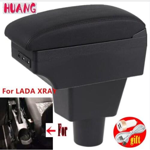 For LADA XRAY Armrests box For LADA XRAY central storage box Retrofit parts Car Armrest Accessories Easy to install