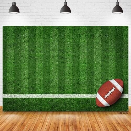 Photo Studio Backdrop Football Soccer Field Stadium Grassland Boy Photography Backgrounds For Birthday Party Baby Kid Photocall