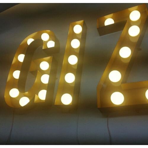 Good quality LED bulb 3D lighting letters for Advertising customized