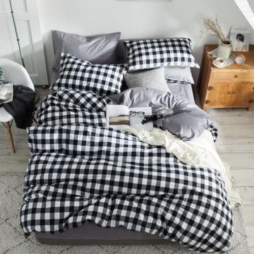 100% Cotton duvet cover sheets set king size with pillowcases 4 piece bedsheets bedding printed bed sheet set sabanas de algodon