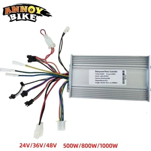 800W/500W 24V/ 36V/ 48V MOFSET Brushless Motor Controller E-bike Scooter BLDC Controller With Regenerative and Reverse Function