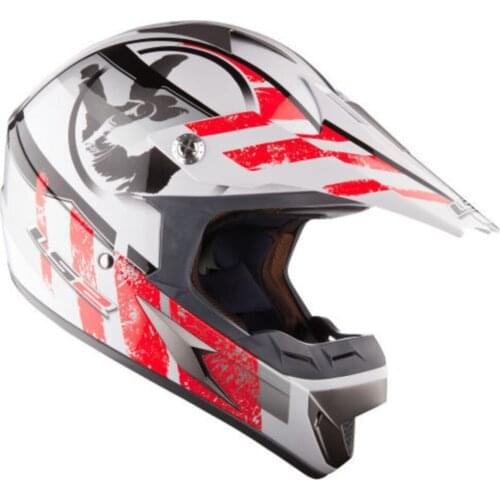 Mx433 Strıpe Red Helmet