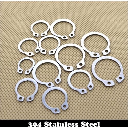 M22 M48 304 Stainless Steel 304ss Spring Washer DIN471 C Type Snap Retaining Ring For 21mm 42mm Outside External Shaft Circlip