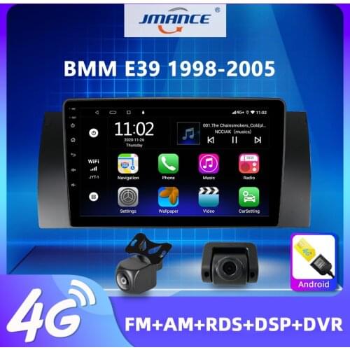 JMANCE Android 10.0 Carplay Car Radio Multimidia Video Player GPS For BMW E39 no 2 din 2din dvd autoradio