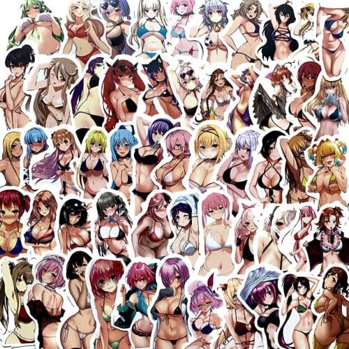 TD ZW 100Pcs Anime Sexy Girls Adult Stickers Waterproof Decal Laptop Motorcycle Luggage Snowboard Fridge Phone Car Sticker