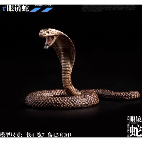 Wild Animal Gift Toy Model Children Solid World Cobra Snake Rattlesnake Zoo Serpent Wildlife Present Boa Figurine Ornaments Mini