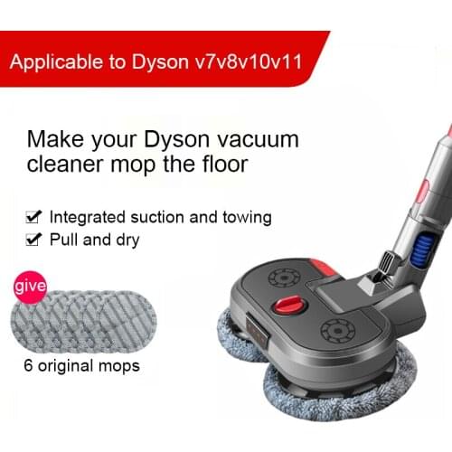 Suitable for Dyson wireless cleaner, electric mop head, dry wet cleaning, suction and towing machine, spray wet towing cleaning