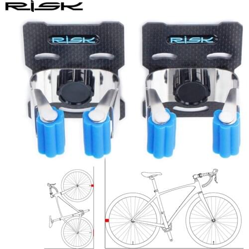 RISK Punch Free Bicycle Stand Holder Bike Wall Mounted Rack Adjustable Size MTB Road Bike Scooter Hanger Cycling Accessories