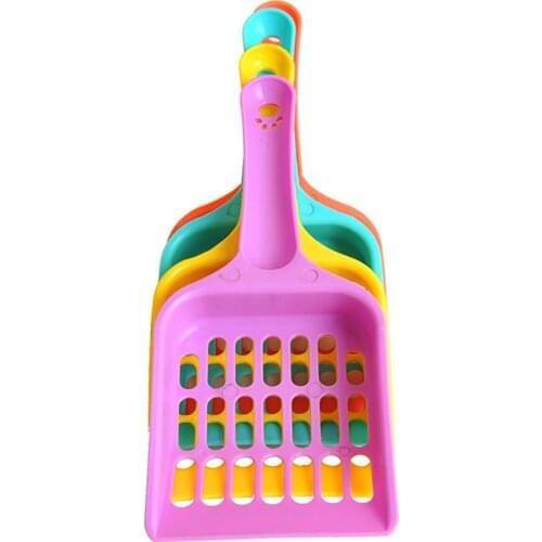 Useful Cat Litter Shovel Pet Cleanning Tool Plastic Scoop Cat Sand Cleaning Products Toilet For Dog Food Animal Spoons Gadget