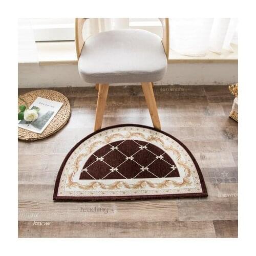 Semi-Circular Carpet Bathroom Door Non-Slip Absorbent Floor Bedroom Porch Home Entrance Mat