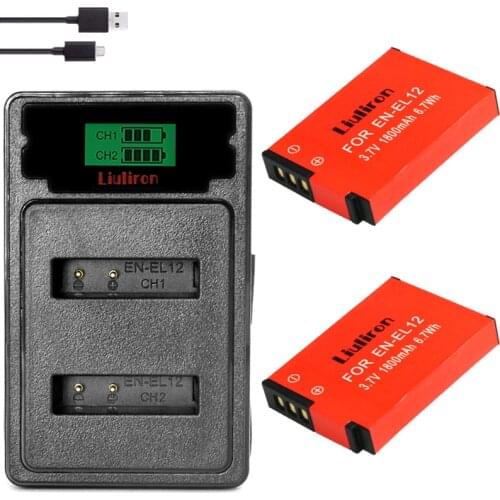 EN EL12 EN EL12 EN-EL12 Battery + LCD DUAL charger for Nikon Coolpix S9700 S9500 S9400 S9300 S9100 S8200 S8100
