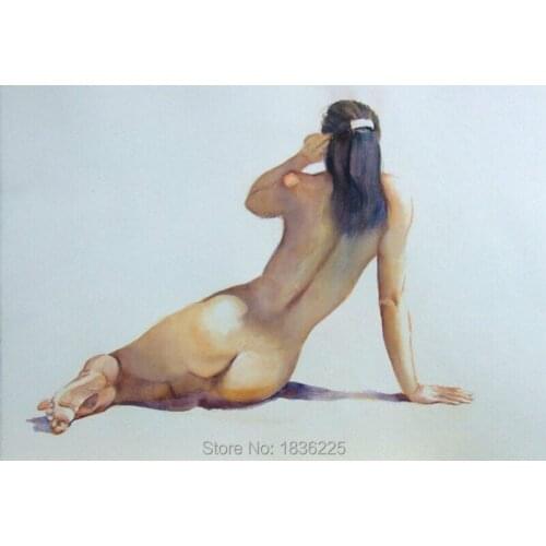 Hand painted Sex Hot Girl Oil Painting on Canvas Girls Beautiful Back Wall Art Decoration Hot Girl nude Modern Art Oil Painting