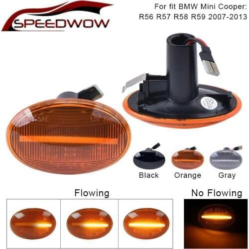 SPEEDWOW Car Dynamic Turn Signal Light Lamp LED Side Marker Indicator For BMW Mini Cooper R56 R57 R58 R59 2007-2013 Car Exterior