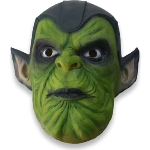 Superhero Skrull ORCS Cosplay Latex Mask Helmet Masks Halloween Masquerade Party Carnival Costume