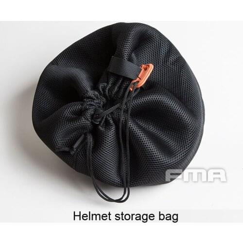 FMA Tactical Black Helmet Bag Mesh Cloth Storage Bag Helmet Protective Cover Case TB1357