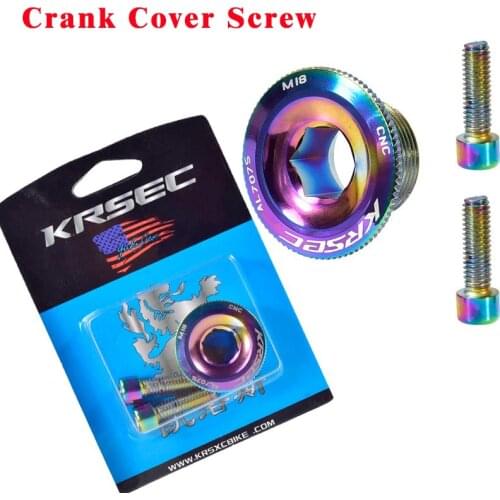 Bicycle Crank Cover Screw M18 M20 Mountain Road Bike Bottom Bracket Cap Crank Arm Bolt
