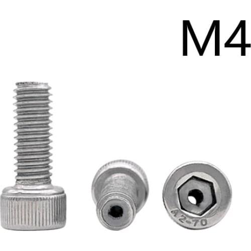 1pcs M4 stainless steel socket head exhaust screw vacuum hollow mask through hole machine bolt