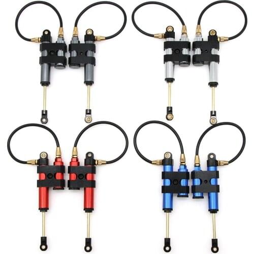 2pcs 100mm Adjustable Piggyback Damper Gun Shock Absorber for Traxxas HSP Redcat RC4WD Tamiya Axial SCX10 D90 RC Crawler Car