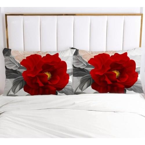 3D Pillowcase Pillow Case Custom 50x70 50x75 50x80cm Decorative Pillow Cover Bedding For Wedding Flowers Drop Ship Home Textile