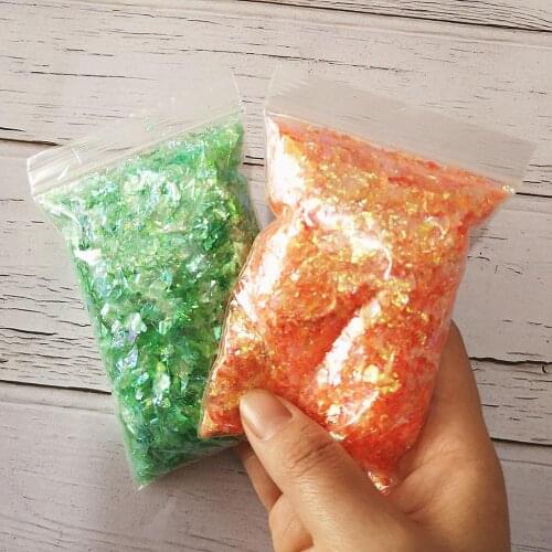 40g Party Confetti Slime Irregular Nail Art Decor Crystal Mud Filler Shell Glitter Sugar Fragment Toys Party DIY Decoration
