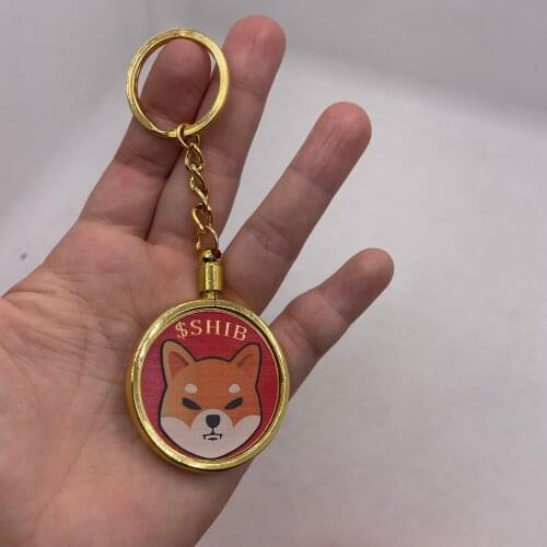 40mm Doge Commemorative Coin Collection Dogecoin Metal Keychain Convenient Backpack Pendant Keychain Decoration Gifts