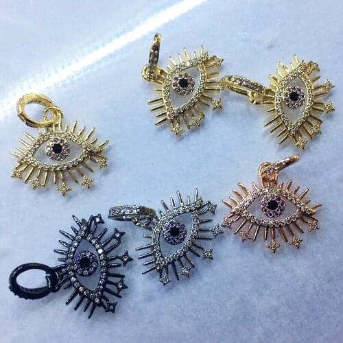 10pieces Small eye charm beads mix colors eye pendants devil eye pendants charm accessories for women jewelry 50895