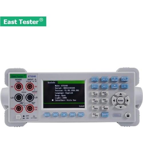 ET3240 Professional Automatic 22000 Counts Digital Multimeter with 3.5 Inch TFT Screen High Accuracy Desktop Multimeter Tester